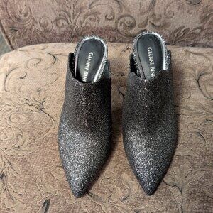 Gianni Bini Glitter High Heeled Mules GUC SZ 7.5
